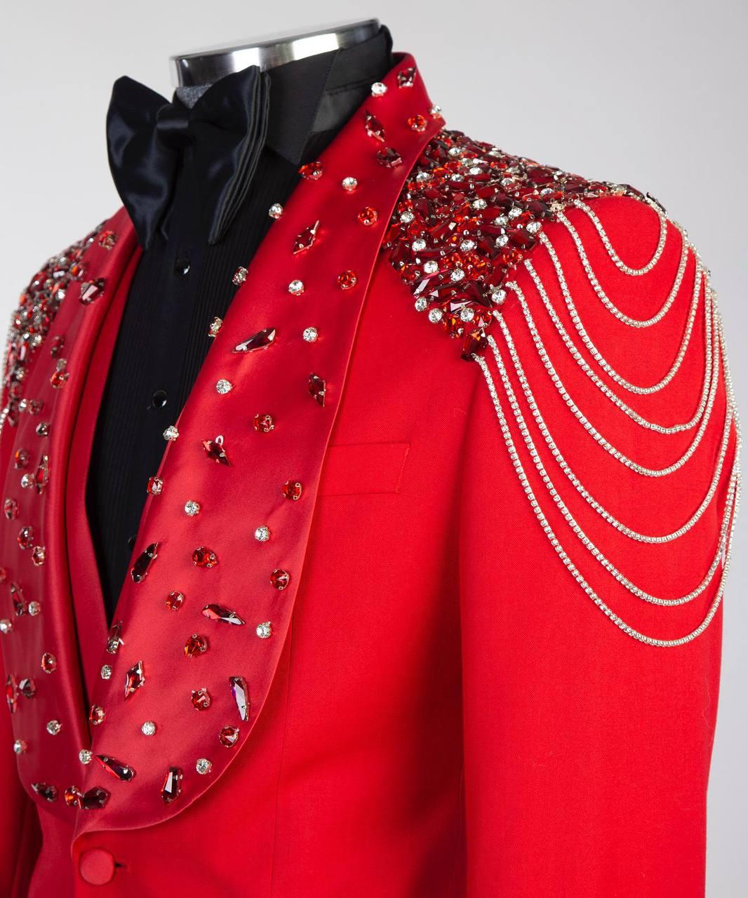 Jewelry Ornament Tuxedo – Red – view 4