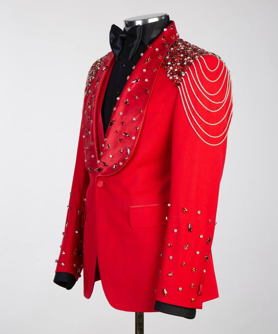 Jewelry Ornament Tuxedo – Red – view 3