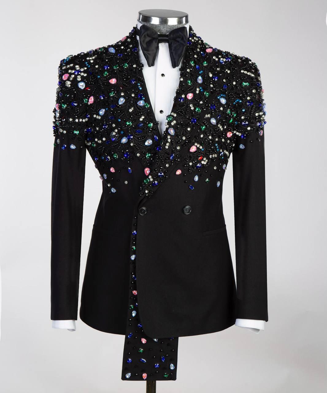 Jewelry Ornament Tuxedo Black Gold XXXVI