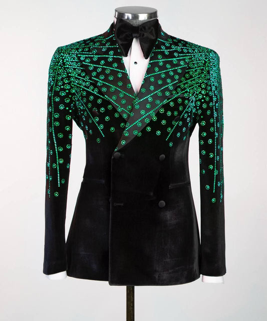 Jewelry Ornament Tuxedo Black Green II