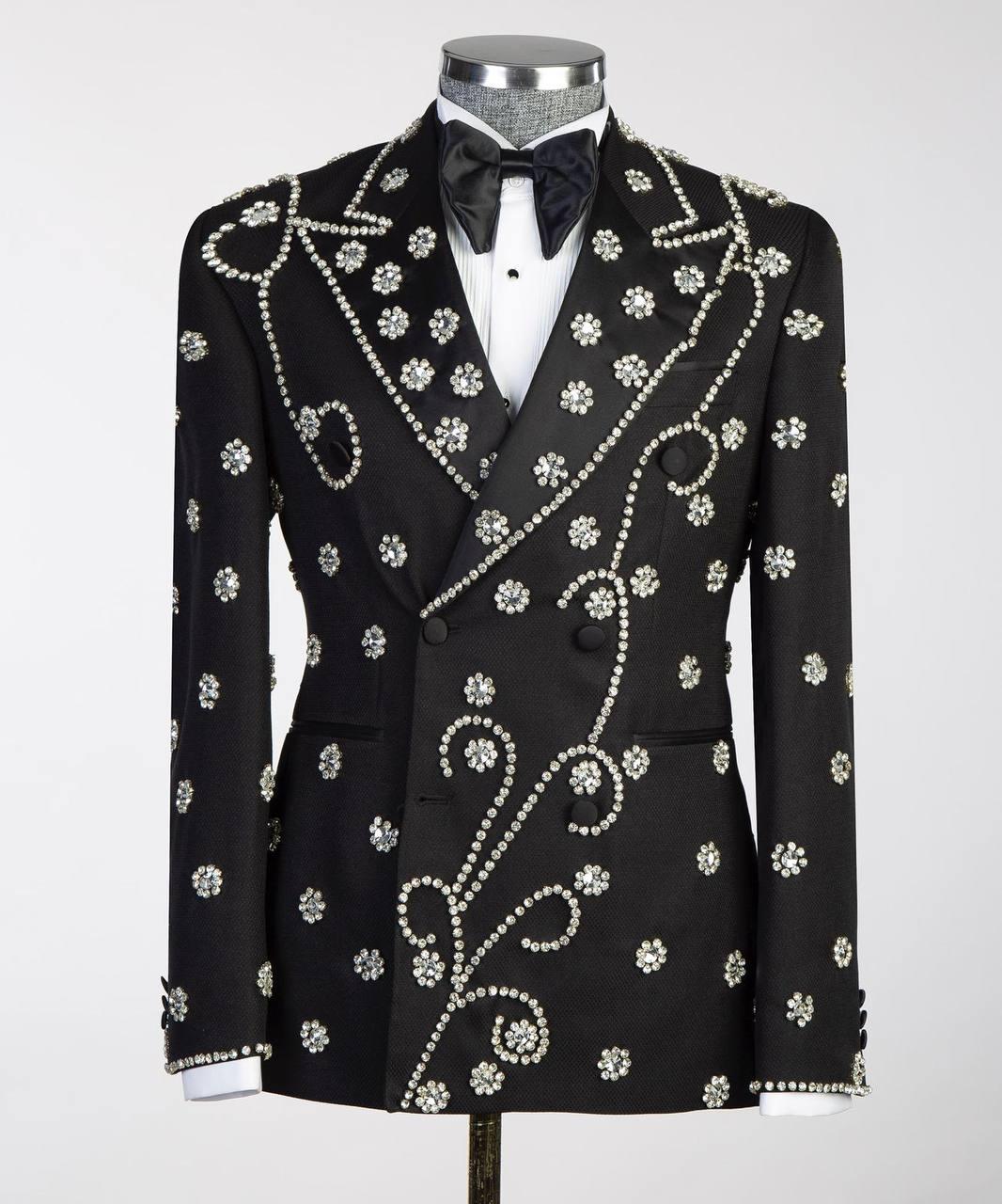 Jewelry Ornament Tuxedo Black Gold XXXII