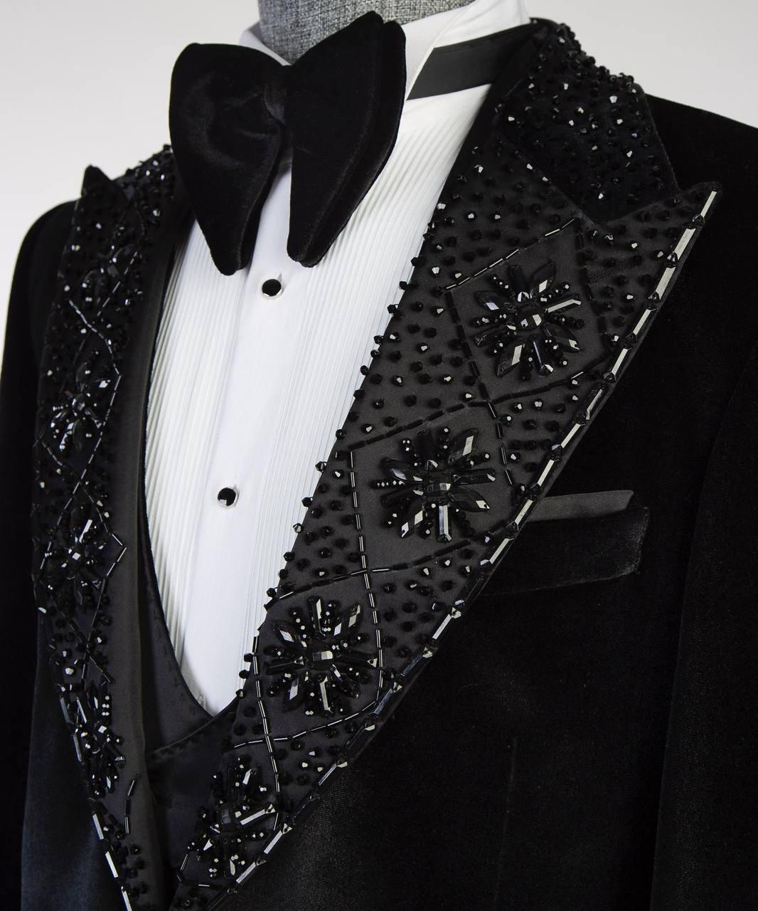 Jewelry Ornament Tuxedo – Black/Gold XXXI – view 4