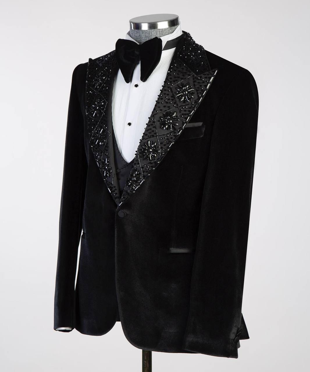 Jewelry Ornament Tuxedo – Black/Gold XXXI – view 2