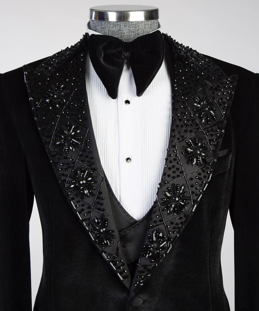 Jewelry Ornament Tuxedo – Black/Gold XXXI – view 3