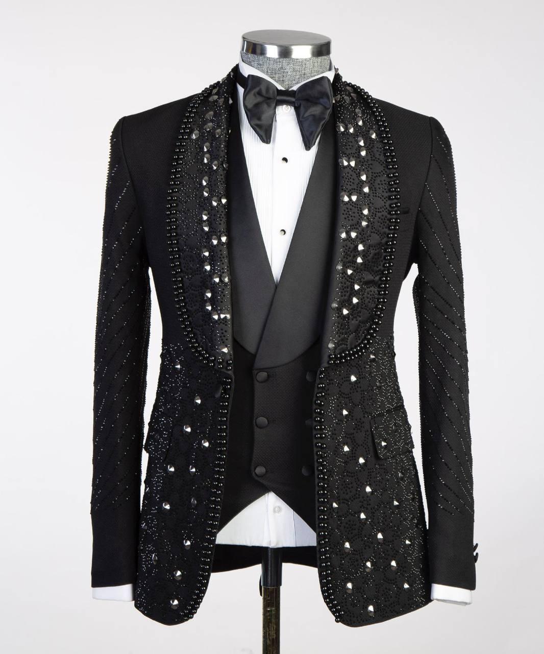 Jewelry Ornament Tuxedo Black Gold XXIX