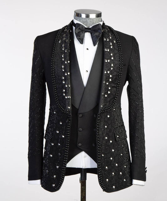 Jewelry Ornament Tuxedo Black Gold XXIX