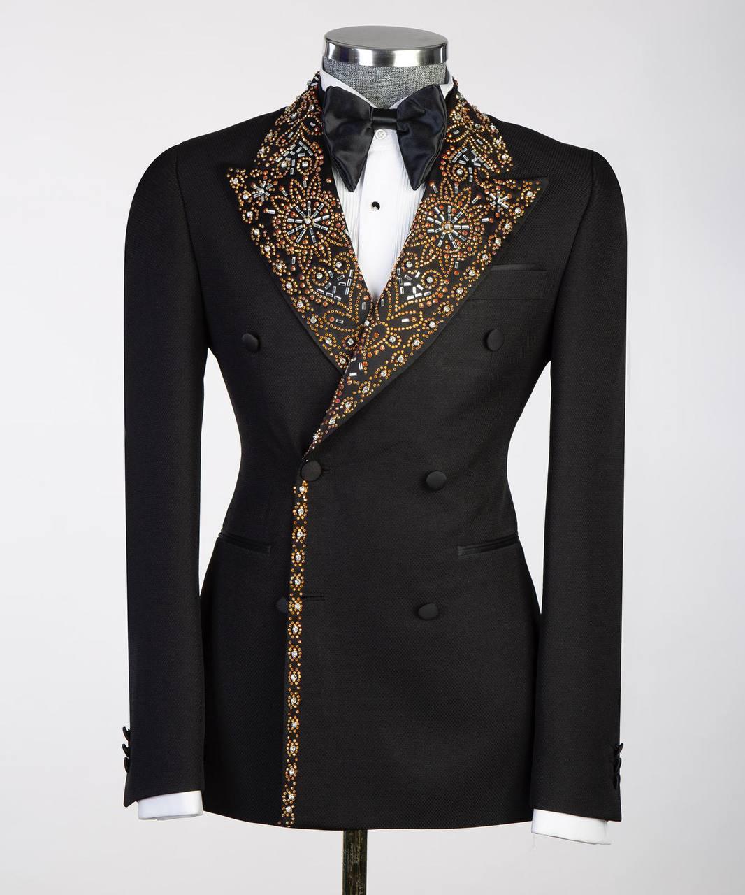 Jewelry Ornament Tuxedo Black Gold XXVII