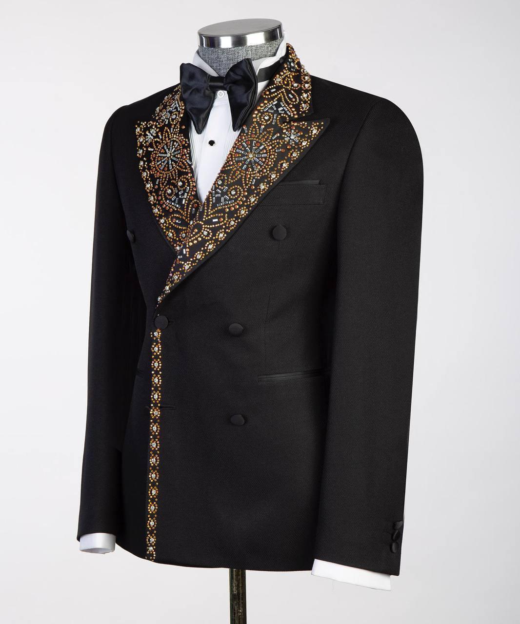 Jewelry Ornament Tuxedo – Black/Gold XXVII – view 2