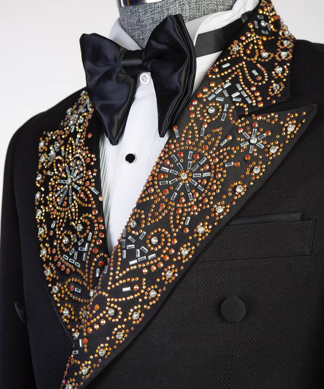 Jewelry Ornament Tuxedo – Black/Gold XXVII – view 4