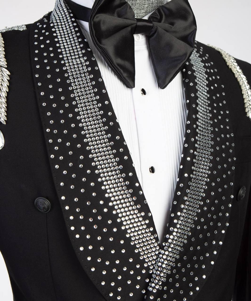 Jewelry Ornament Tuxedo – Black/Silver IX – view 4