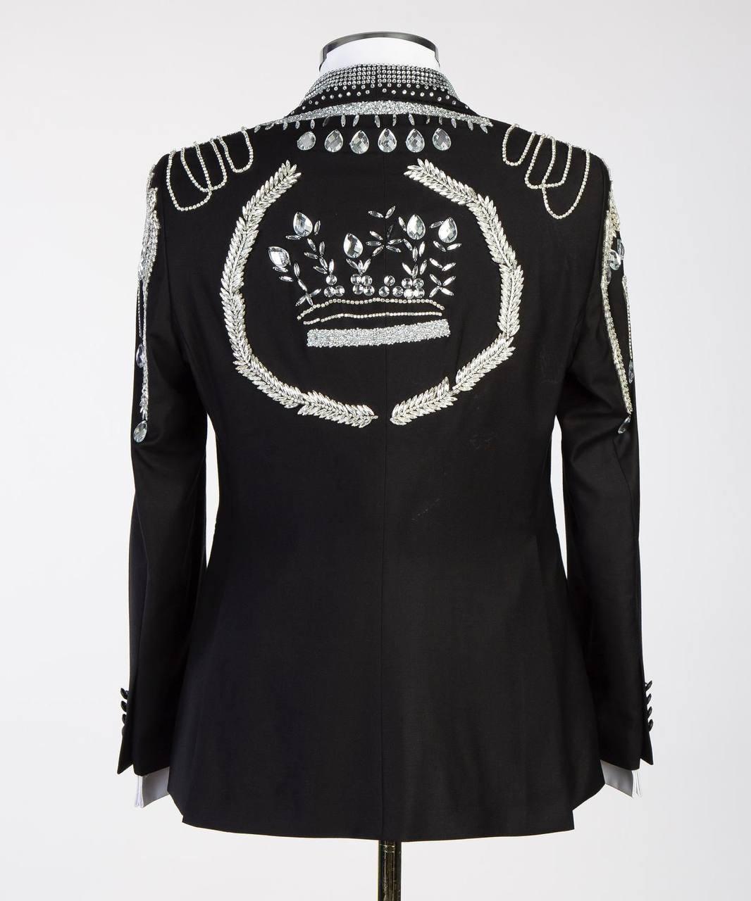 Jewelry Ornament Tuxedo – Black/Silver IX – view 3
