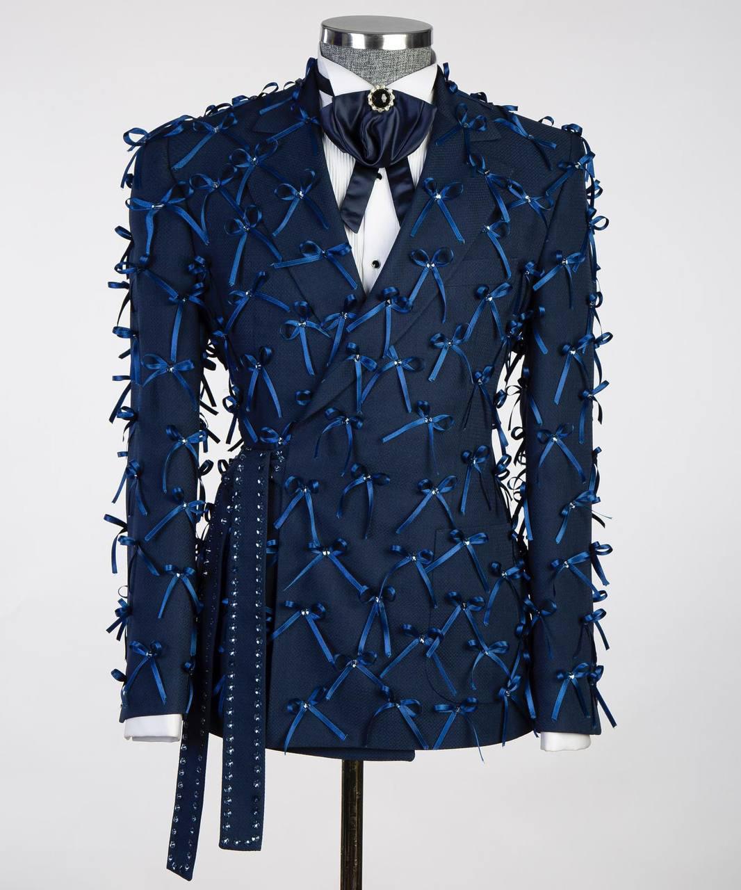 Jewelry Ornament Tuxedo Blue III