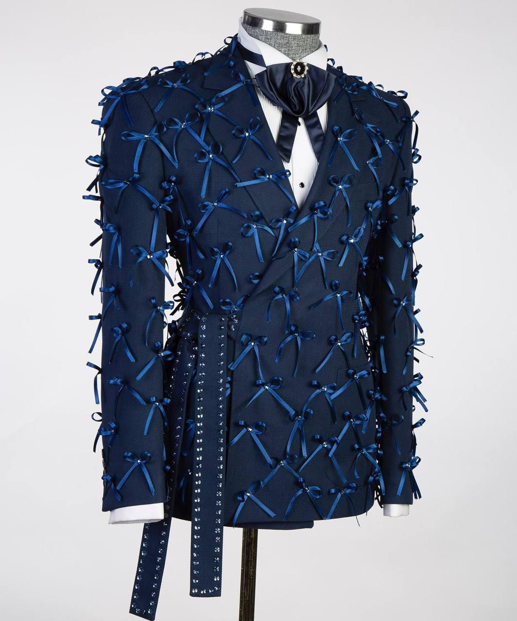 Jewelry Ornament Tuxedo – Blue III – view 2