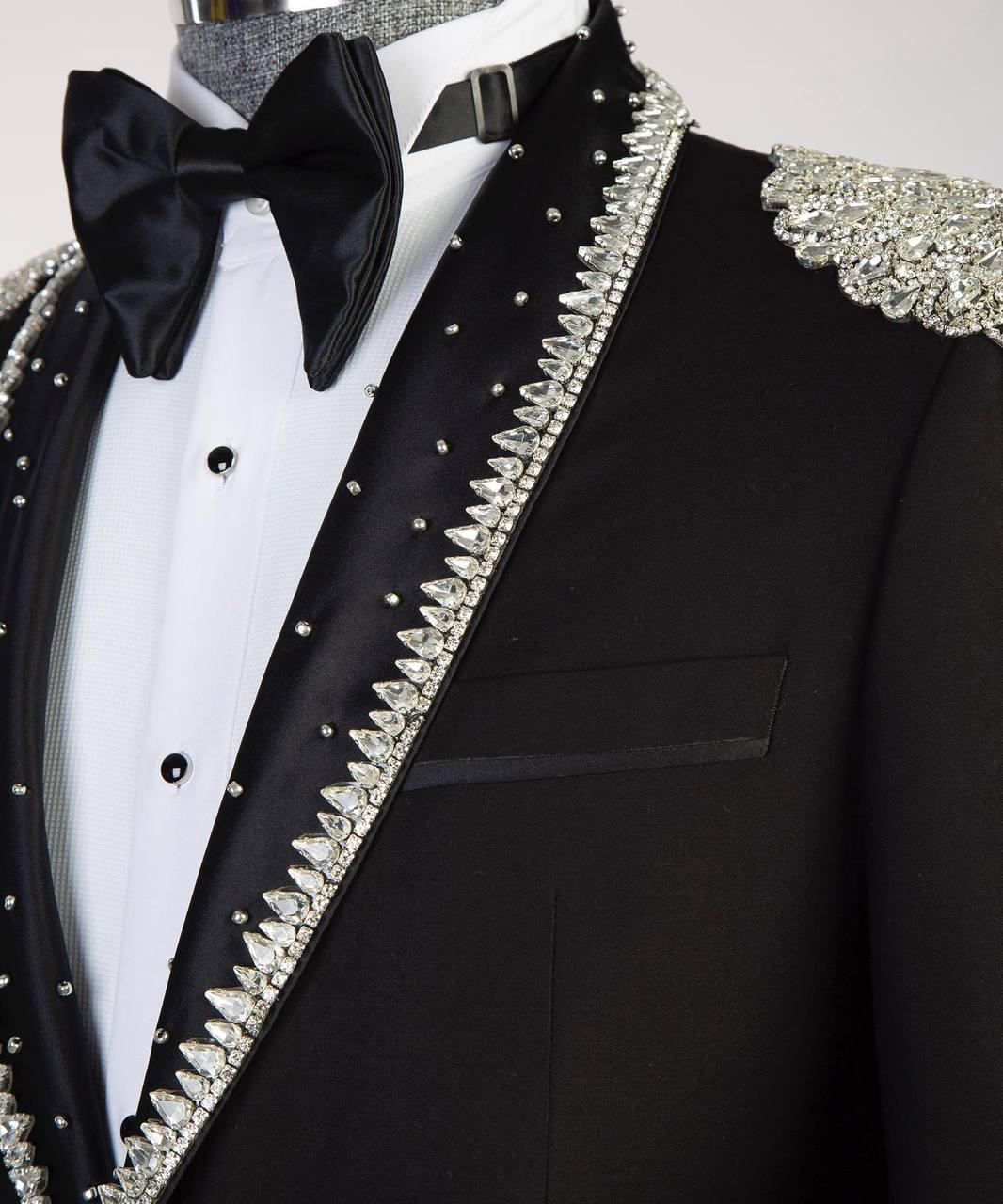 Jewelry Ornament Tuxedo – Black/Silver VI – view 4
