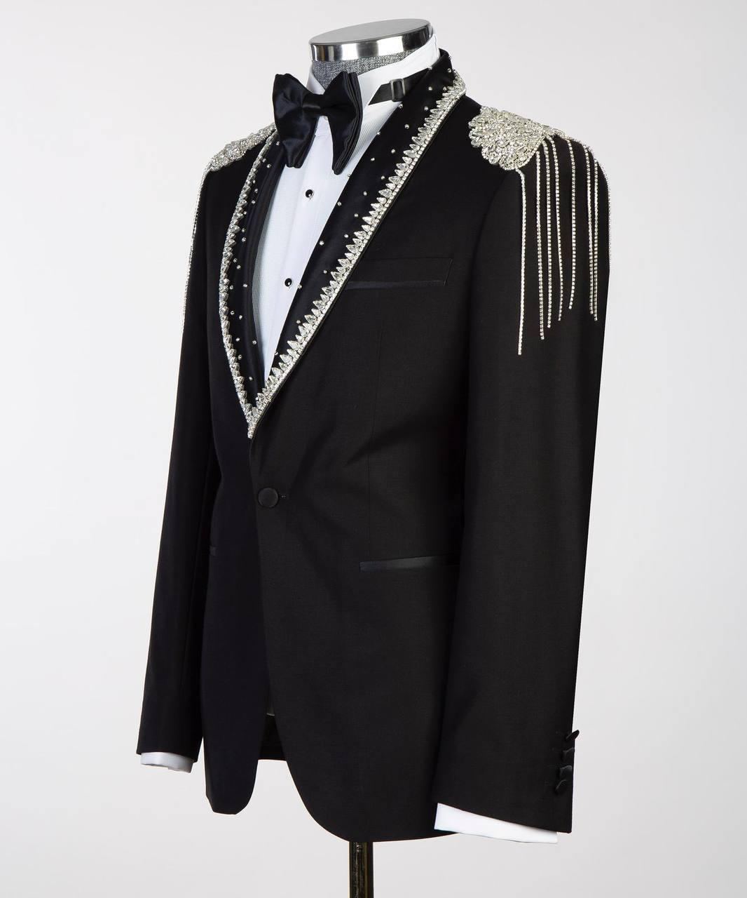 Jewelry Ornament Tuxedo – Black/Silver VI – view 2
