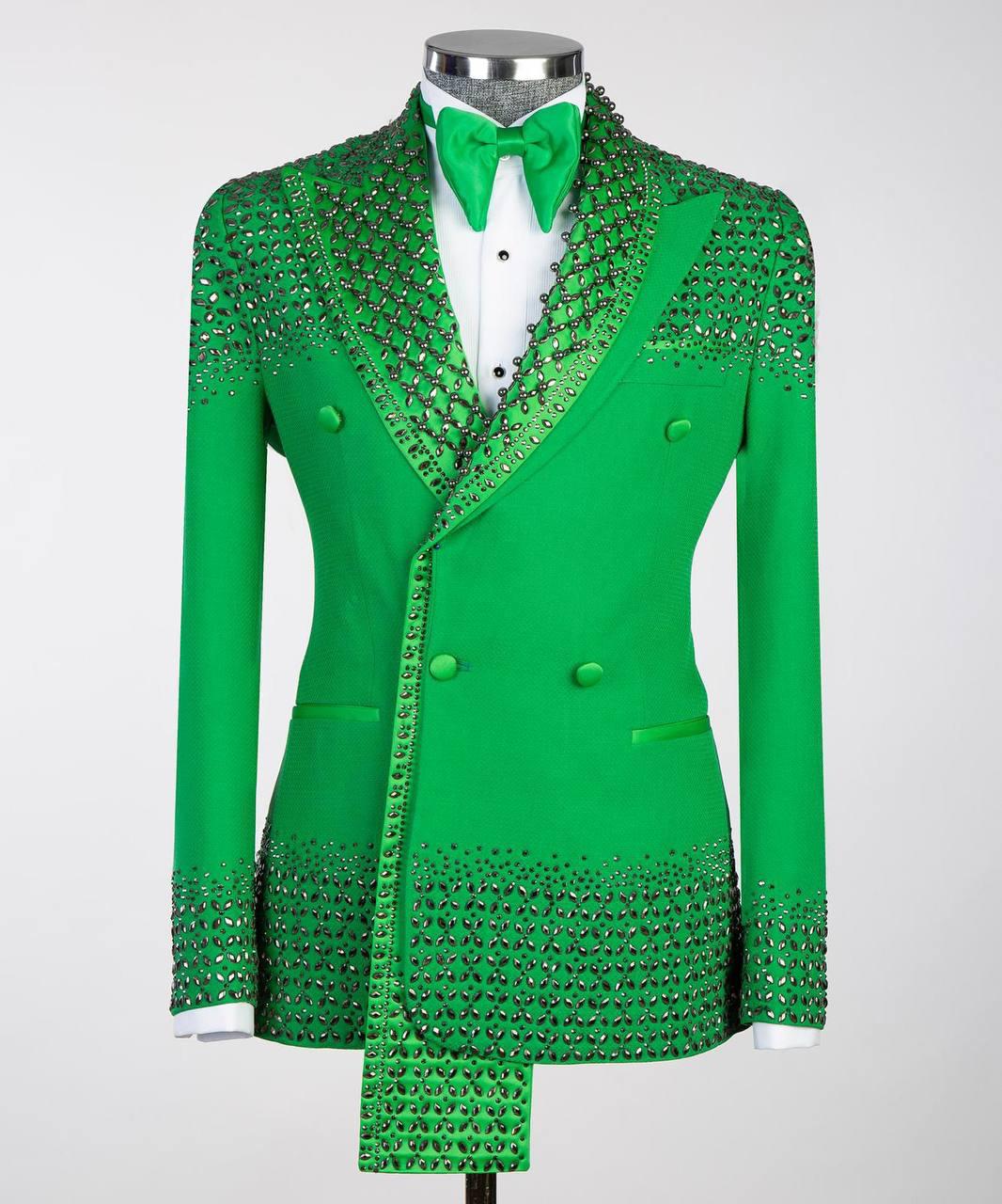 Jewelry Ornament Tuxedo Green Gold