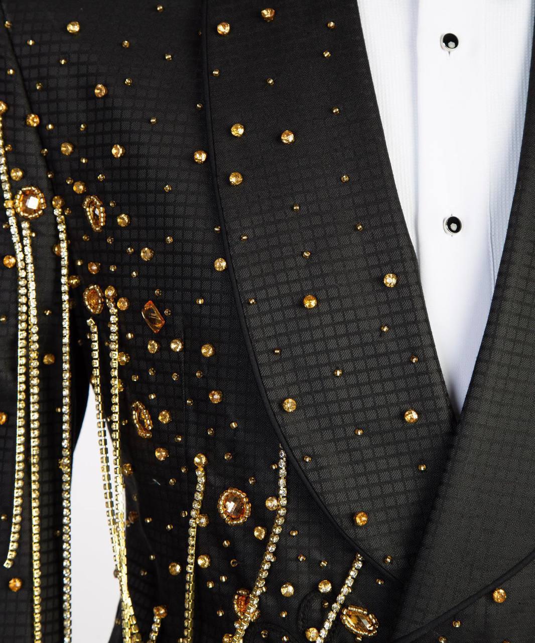 Jewelry Ornament Tuxedo – Black/Gold XXV – view 4