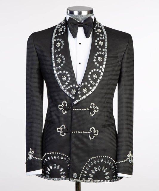 Jewelry Ornament Tuxedo Black Silver IV