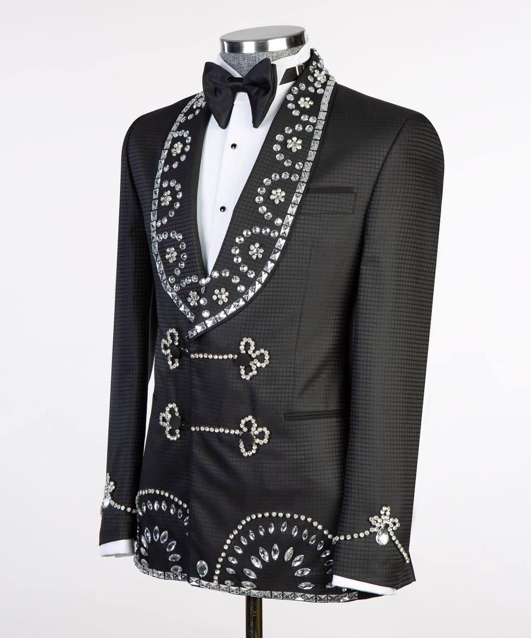 Jewelry Ornament Tuxedo – Black/Silver IV – view 2