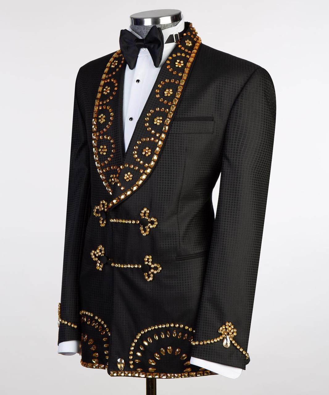 Jewelry Ornament Tuxedo – Black/Gold XXIV – view 2