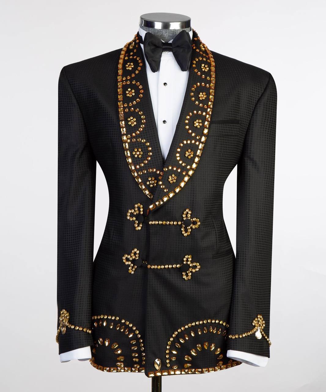Jewelry Ornament Tuxedo Black Gold XXIV
