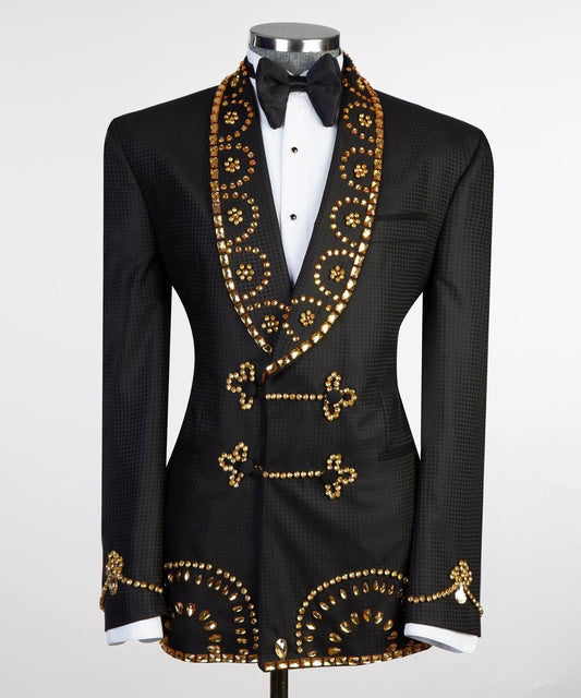 Jewelry Ornament Tuxedo Black Gold XXIV