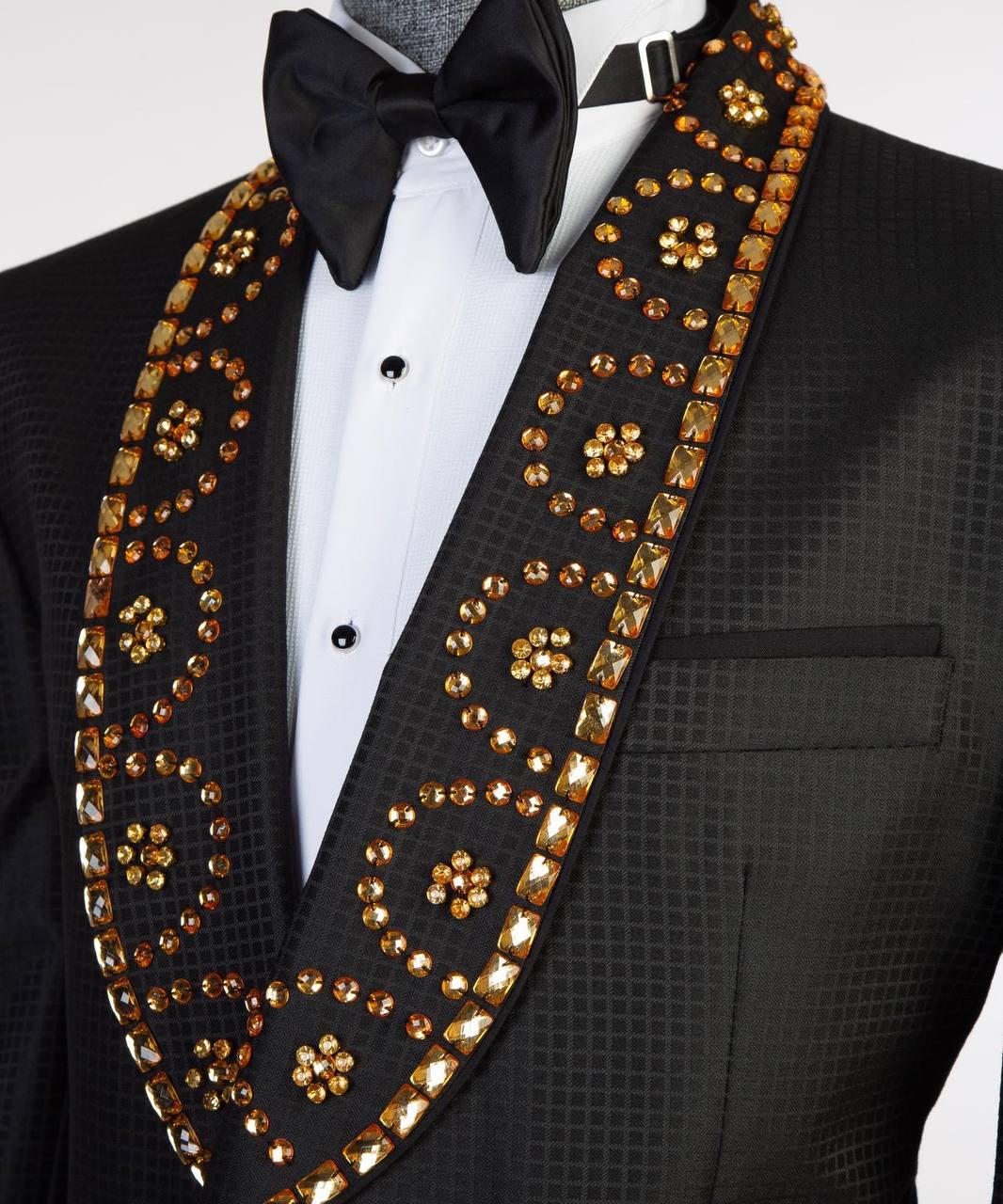 Jewelry Ornament Tuxedo – Black/Gold XXIV – view 4