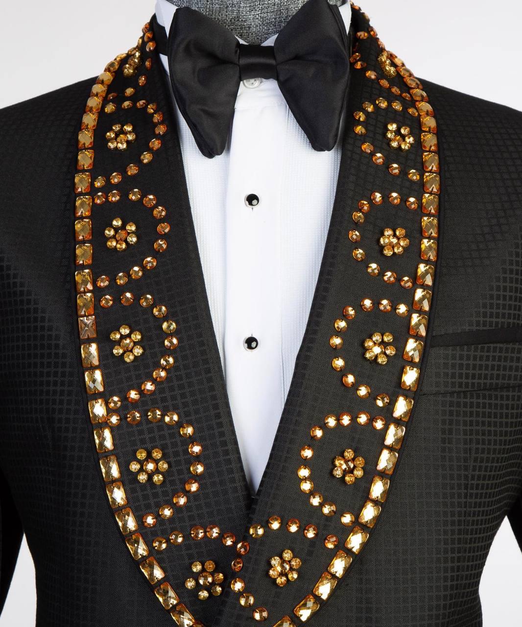 Jewelry Ornament Tuxedo – Black/Gold XXIV – view 3