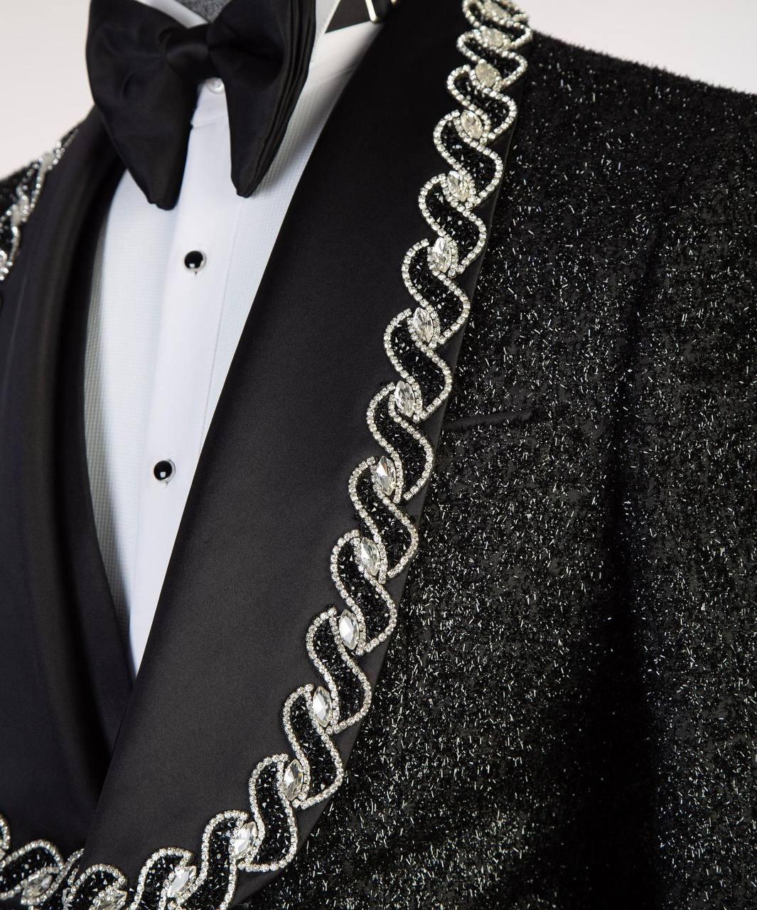 Jewelry Ornament Tuxedo – Black/Gold XXI – view 4