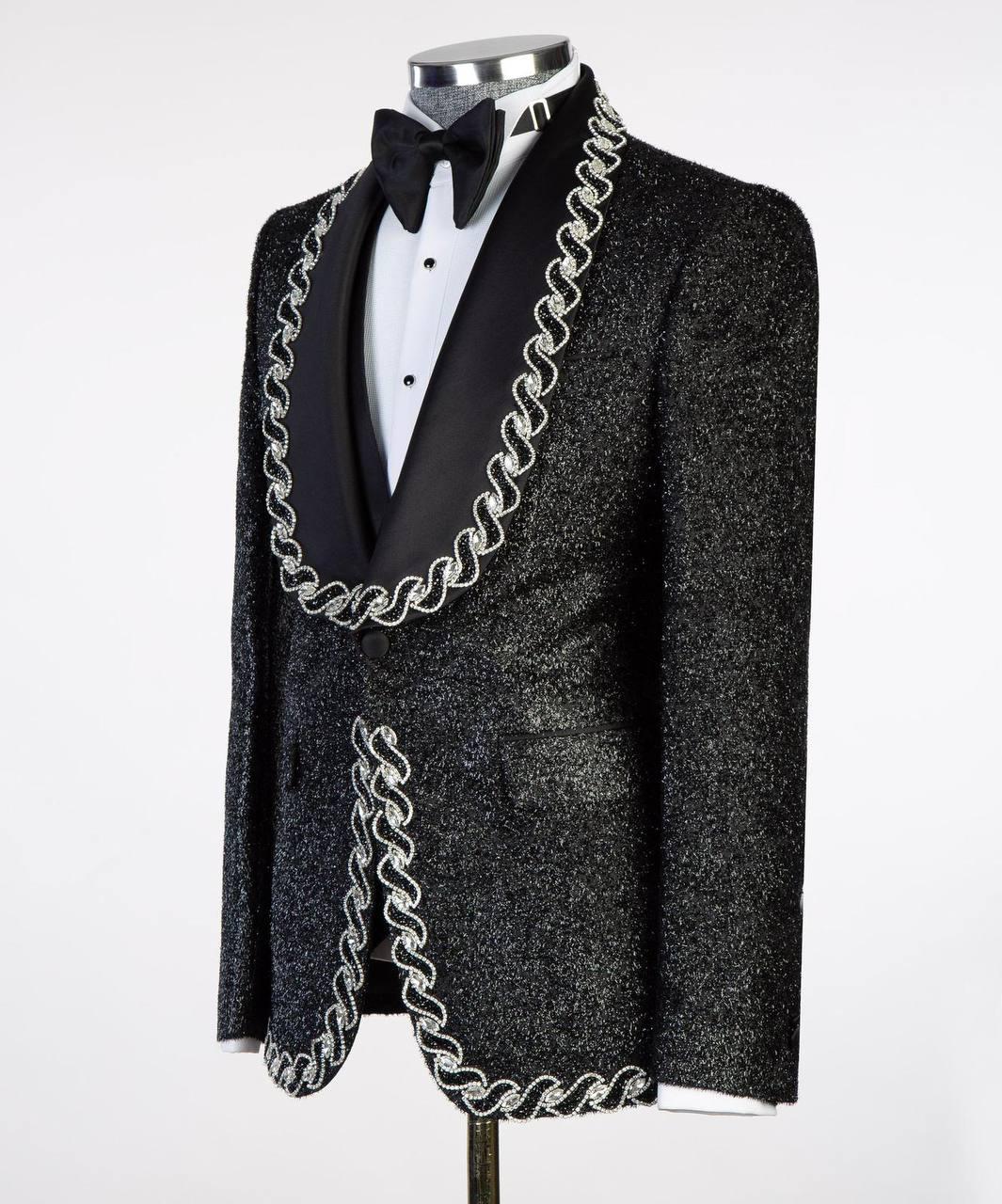 Jewelry Ornament Tuxedo – Black/Gold XXI – view 3