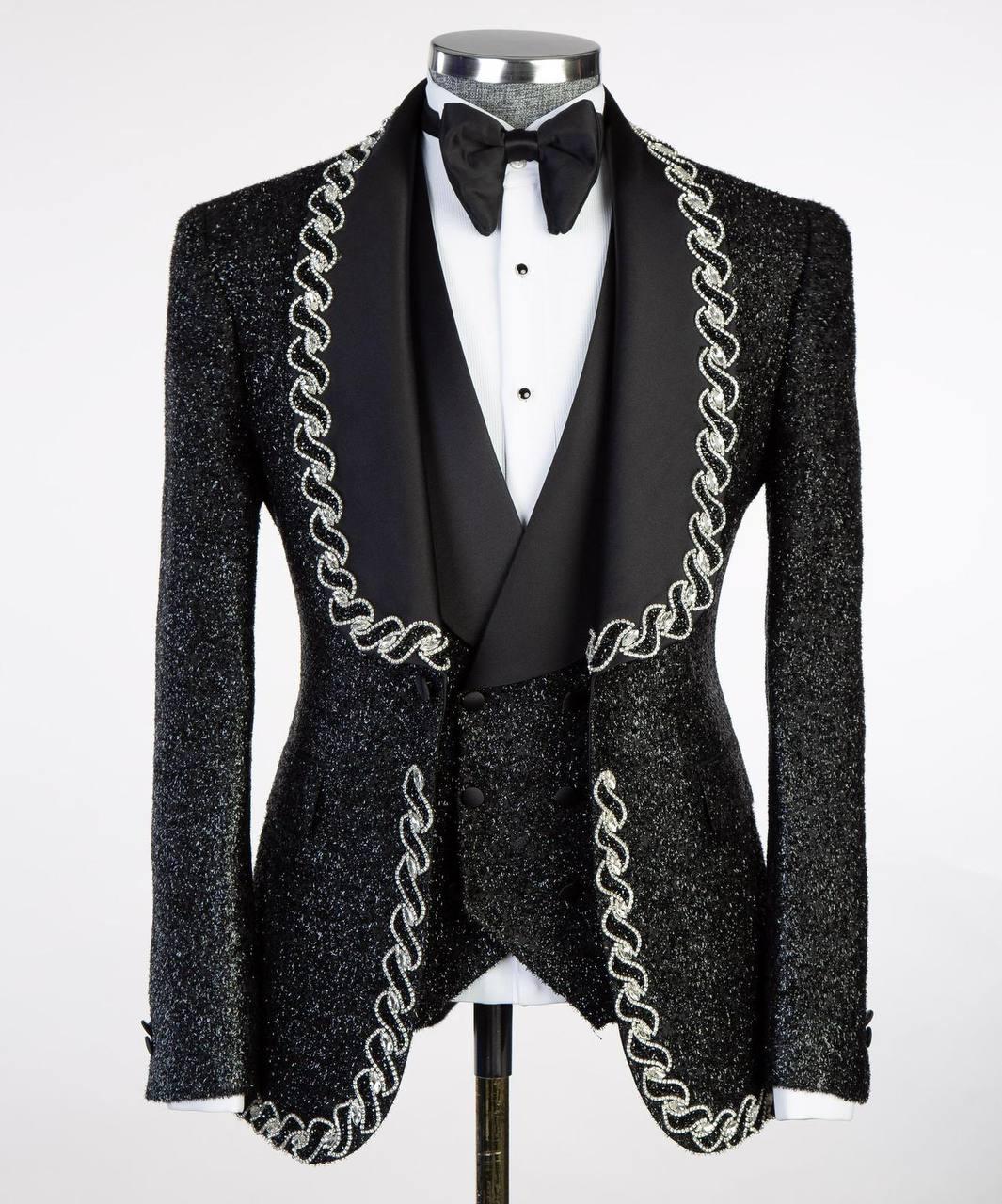 Jewelry Ornament Tuxedo Black Gold XXI