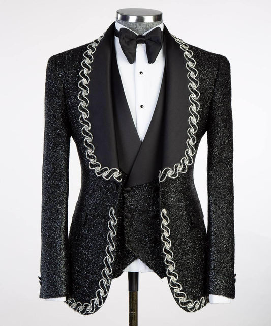 Jewelry Ornament Tuxedo Black Gold XXI