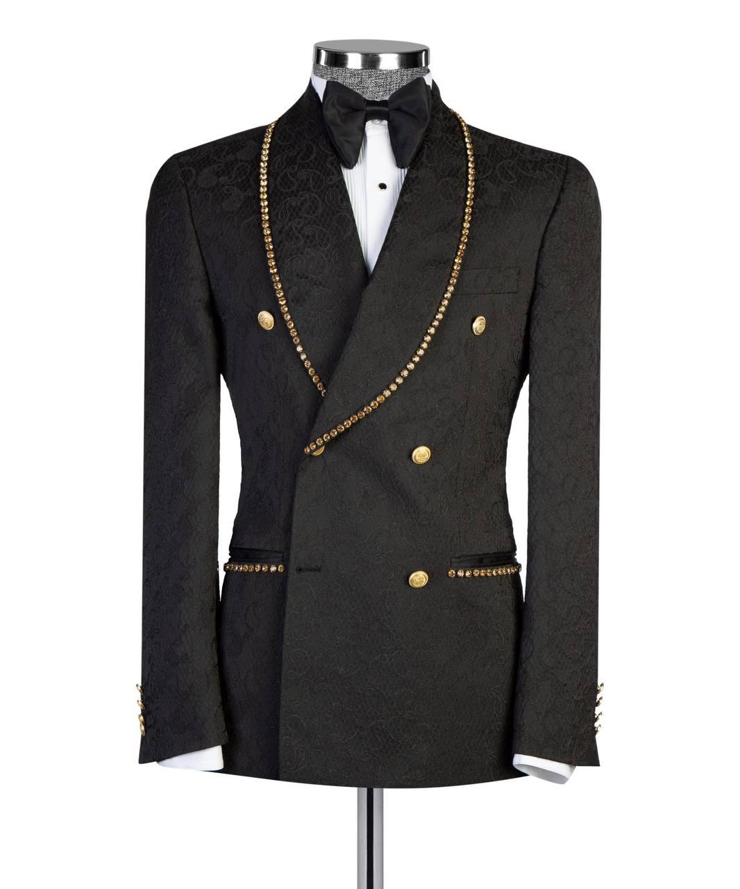 Jewelry Ornament Tuxedo Black Gold XVIII
