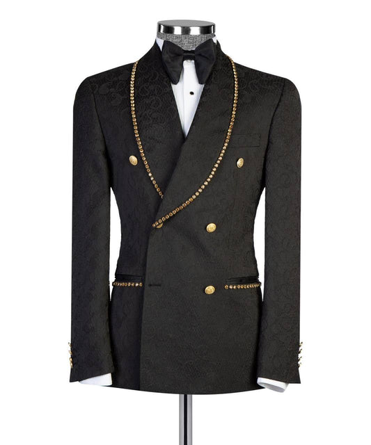 Jewelry Ornament Tuxedo Black Gold XVIII