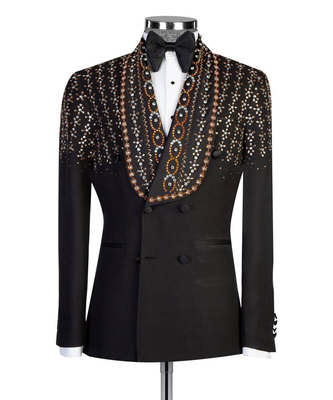 Jewelry Ornament Tuxedo Black Gold XVI