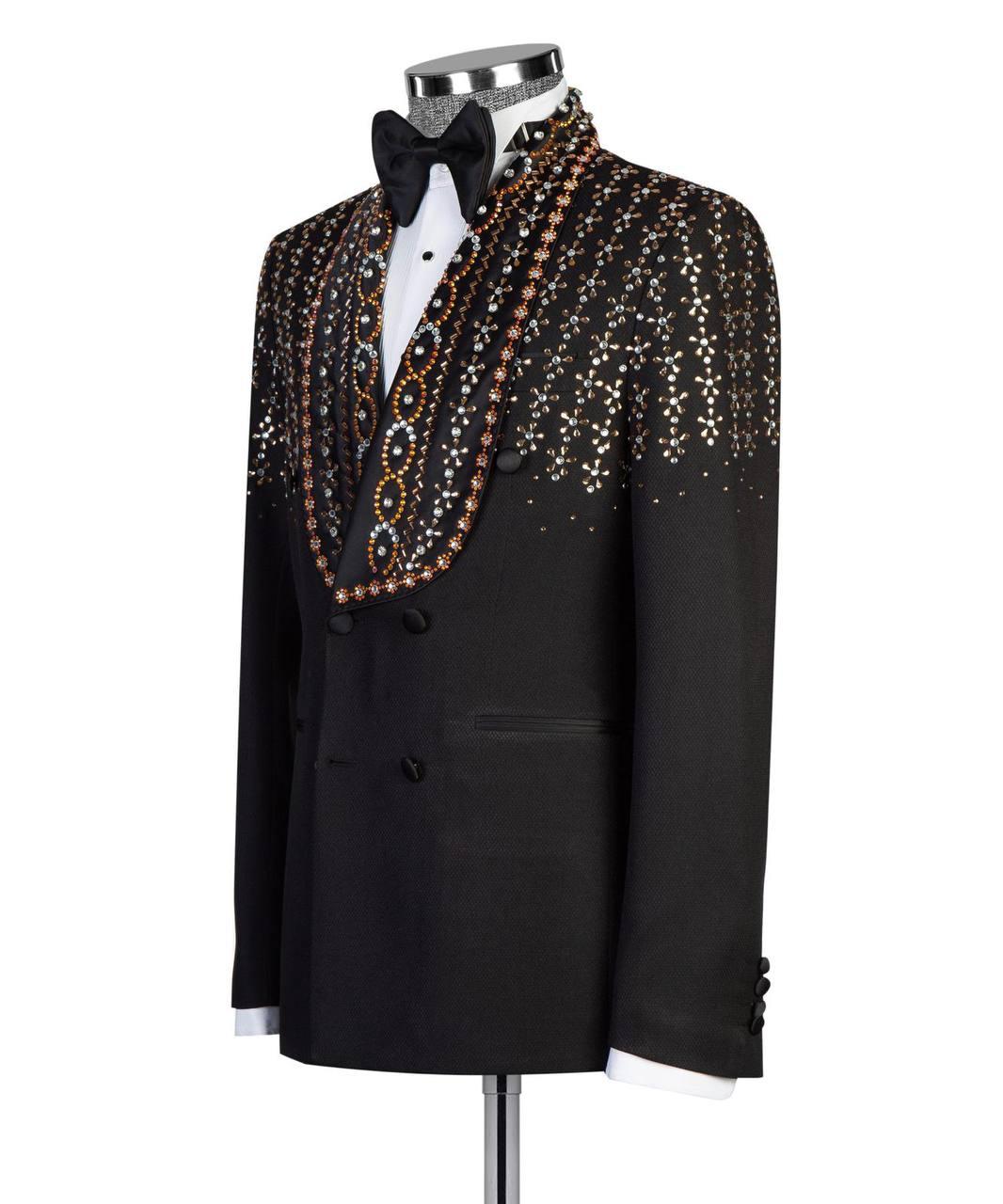Jewelry Ornament Tuxedo – Black/Gold XVI – view 2