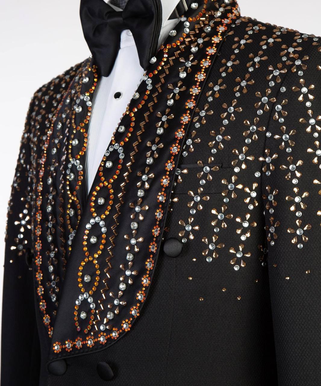 Jewelry Ornament Tuxedo – Black/Gold XVI – view 5