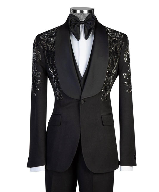 Jewelry Ornament Tuxedo Black Gold XV