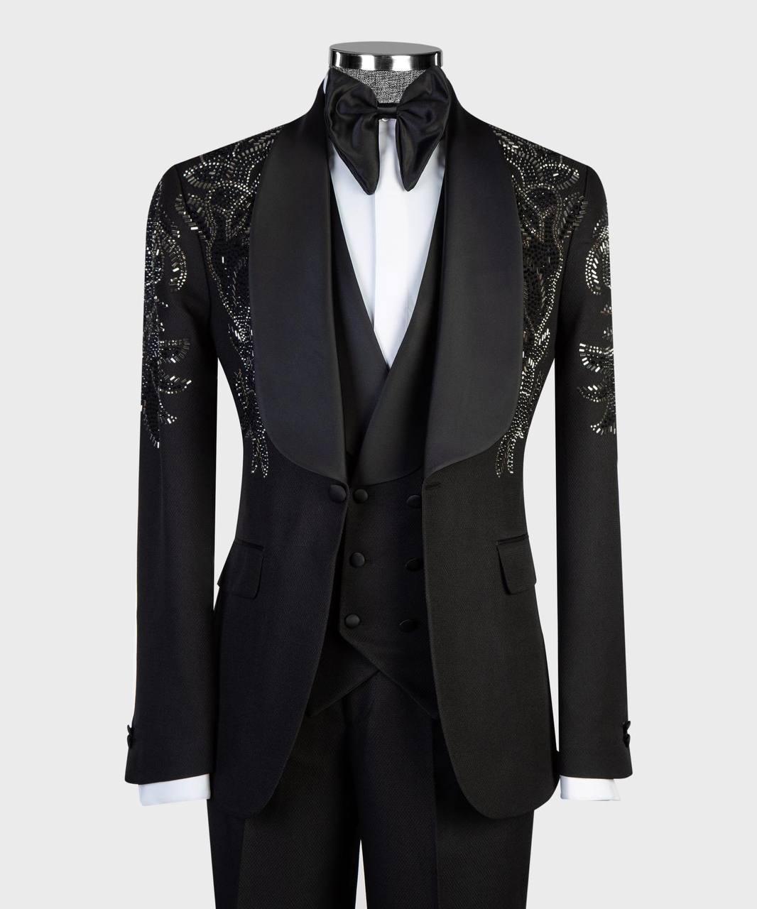 Jewelry Ornament Tuxedo – Black/Gold XV – view 2