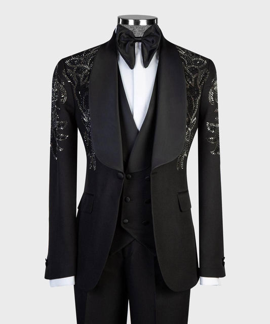 Jewelry Ornament Tuxedo – Black/Gold XV – view 2