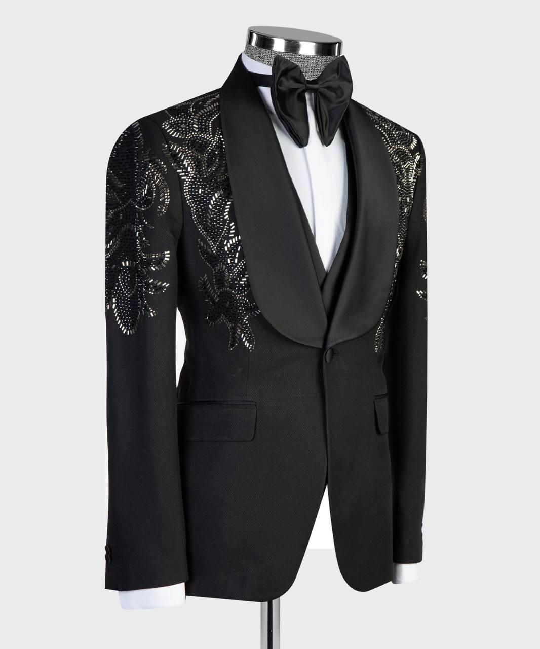 Jewelry Ornament Tuxedo – Black/Gold XV – view 3