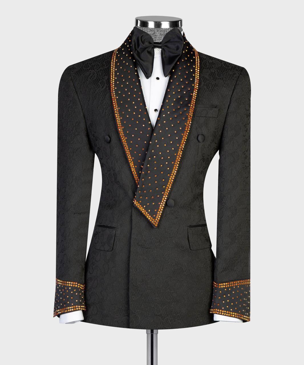 Jewelry Ornament Tuxedo – Black/Gold XIII – view 3