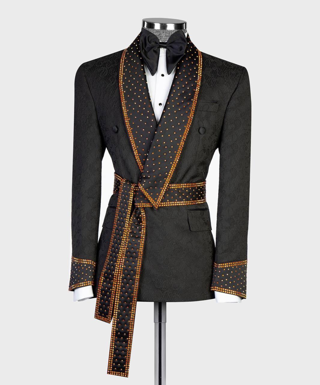 Jewelry Ornament Tuxedo Black Gold XIII