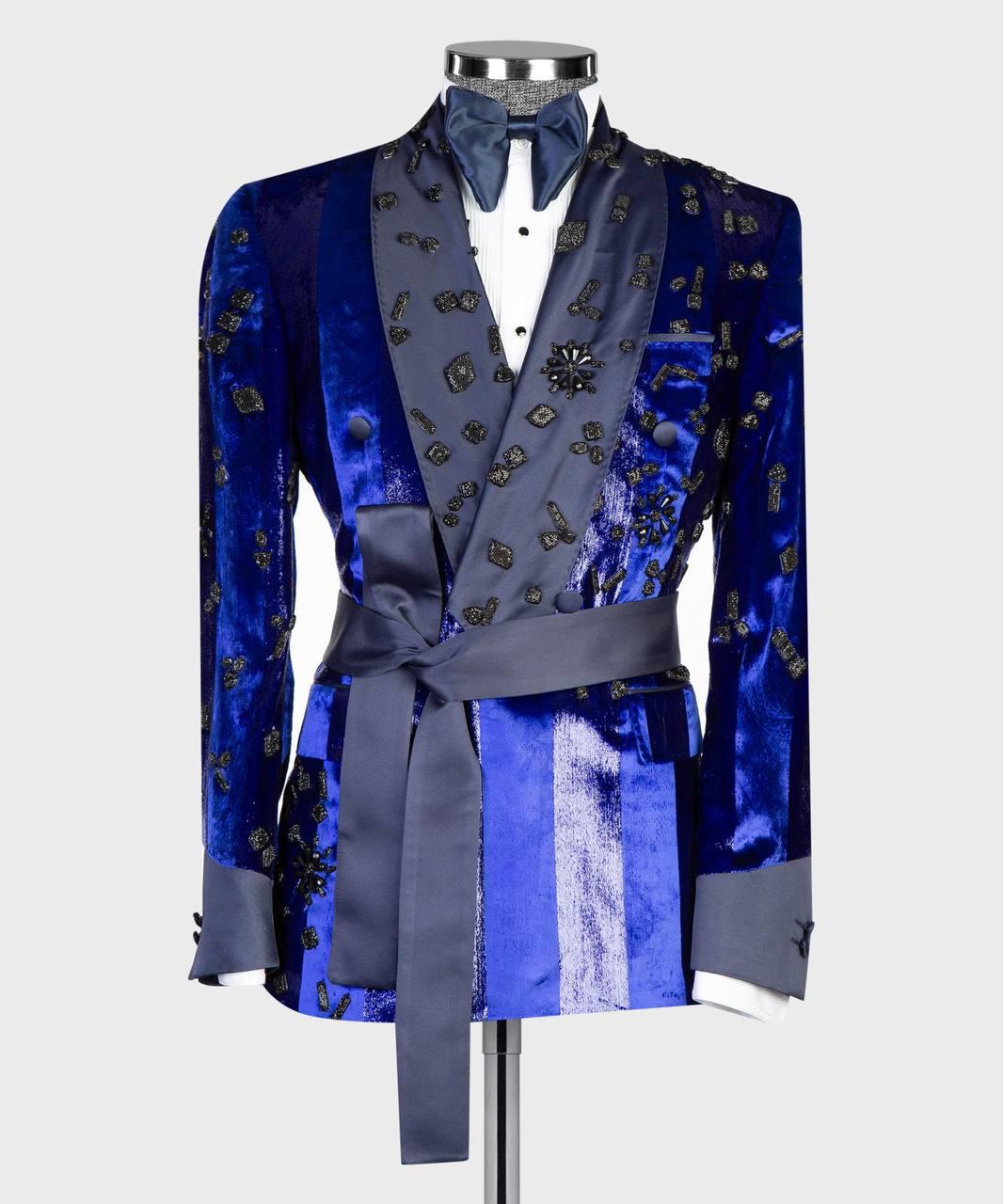 Jewelry Ornament Tuxedo Black Blue