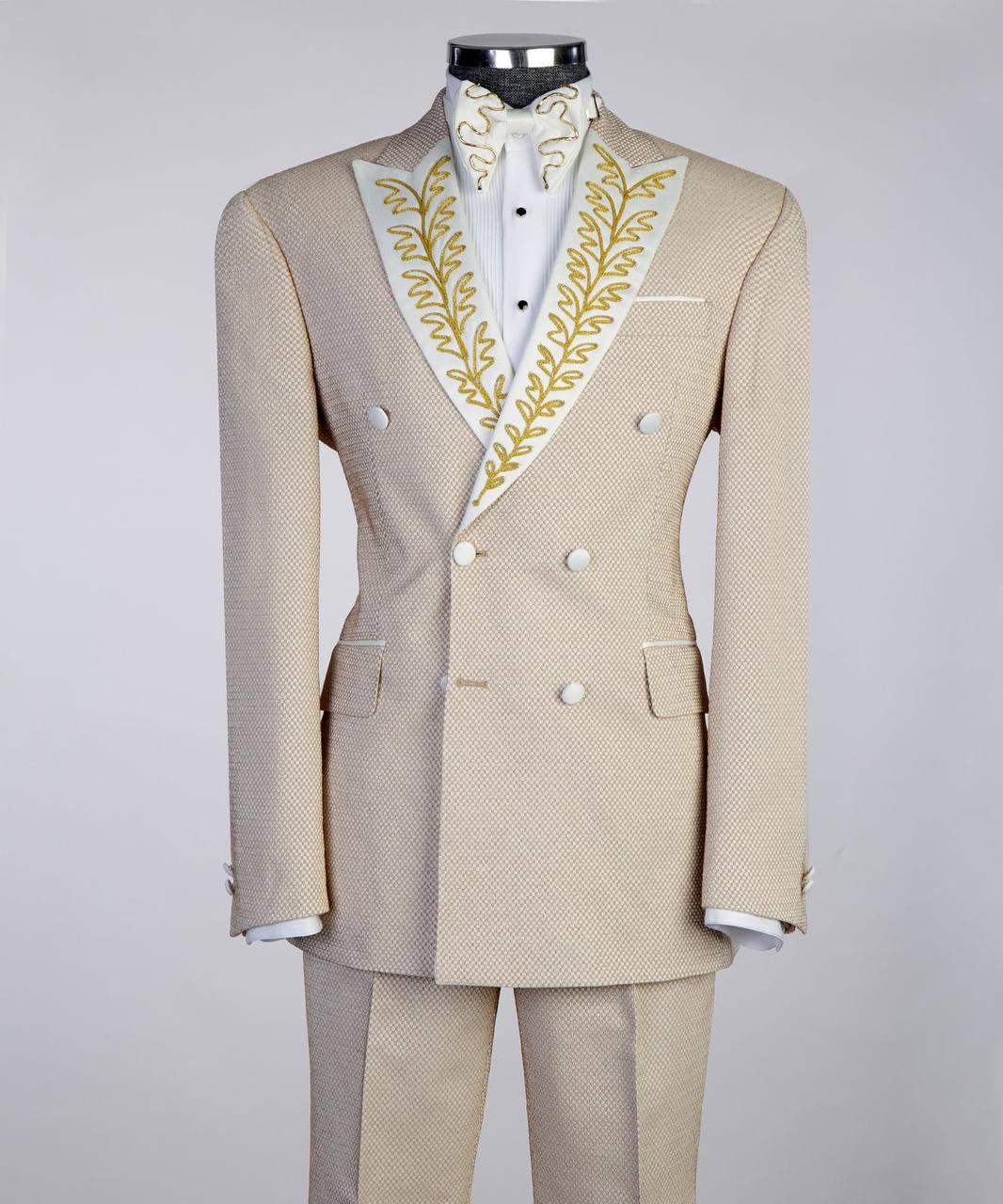 Jewelry Ornament Tuxedo Cream Gold