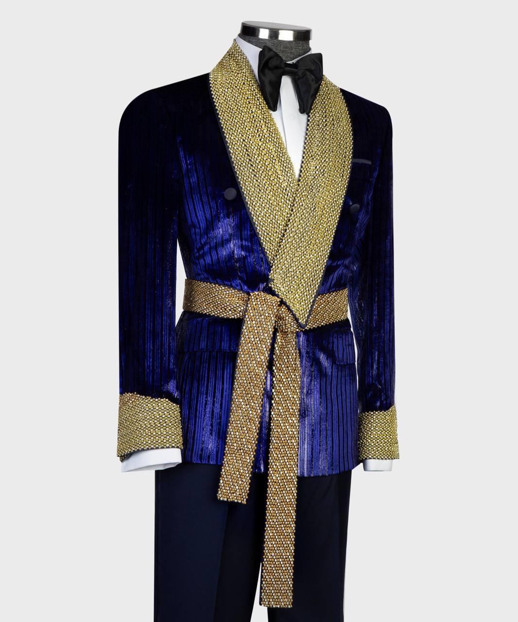Jewelry Ornament Tuxedo – Blue/Gold II – view 2