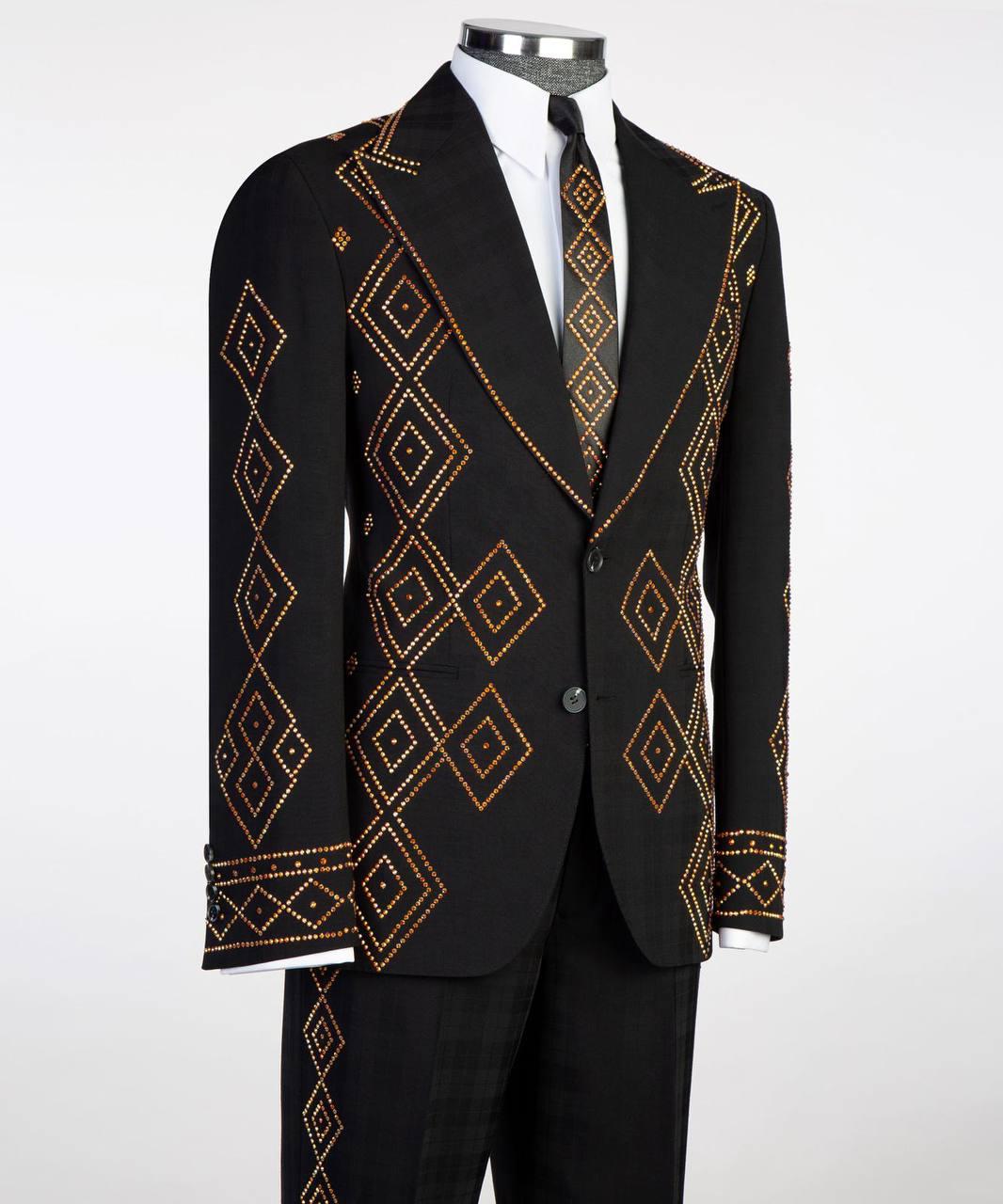 Jewelry Ornament Tuxedo – Black/Gold XII – view 2
