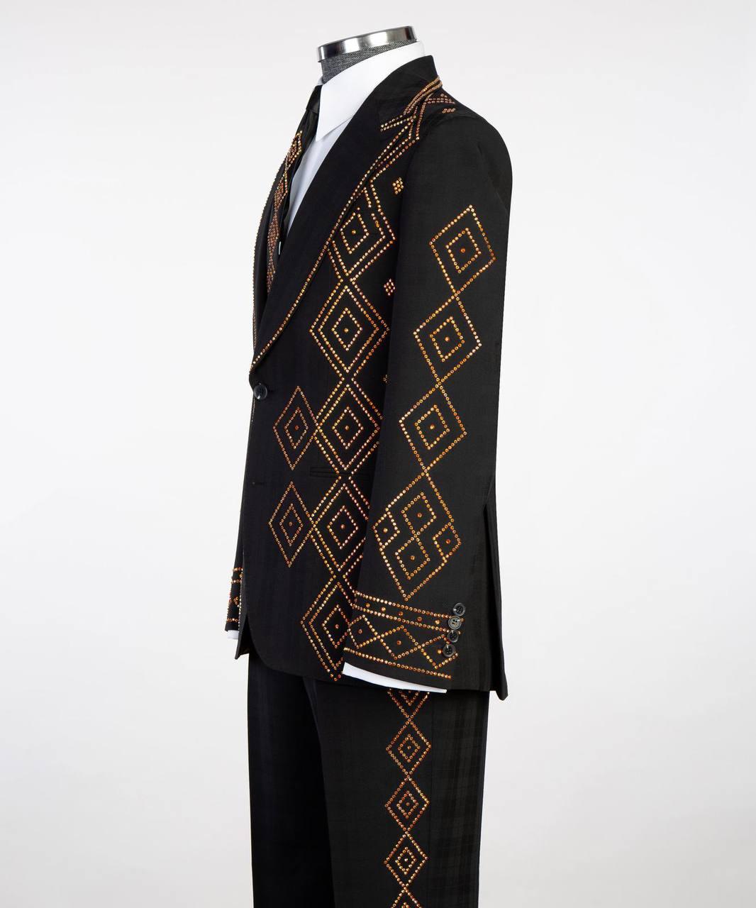 Jewelry Ornament Tuxedo – Black/Gold XII – view 3