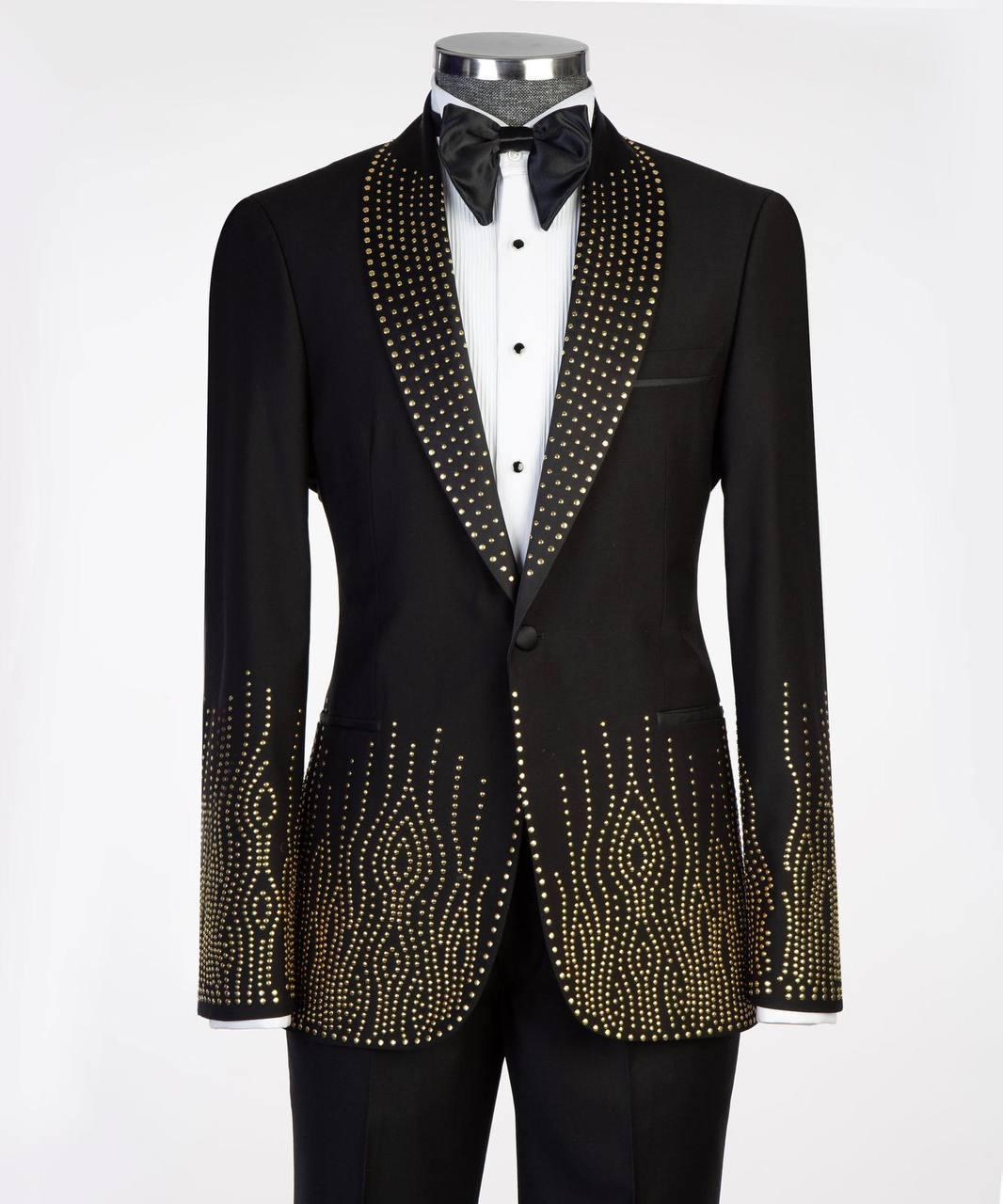 Jewelry Ornament Tuxedo Black Gold X