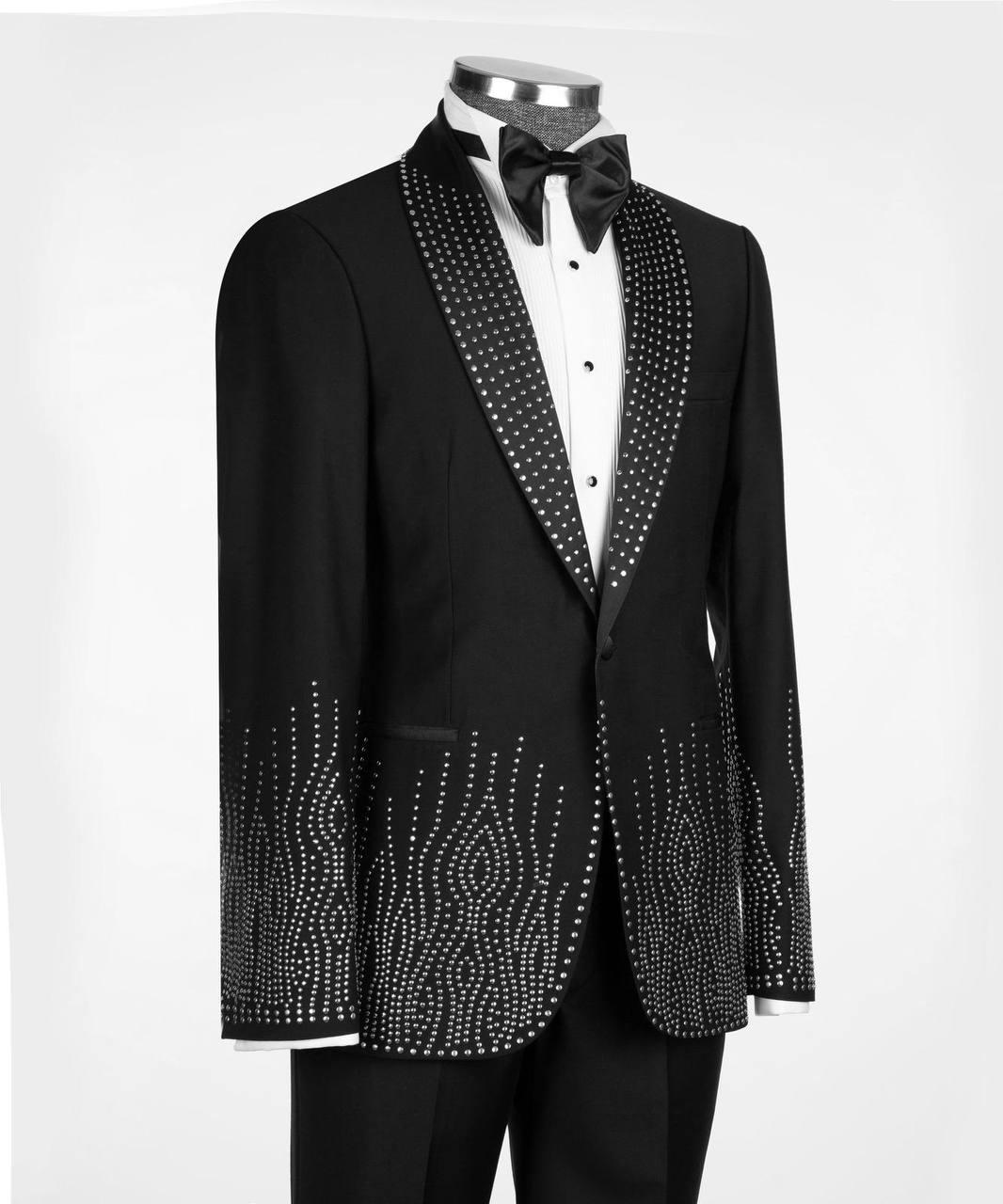 Jewelry Ornament Tuxedo – Black/Gold IX – view 2